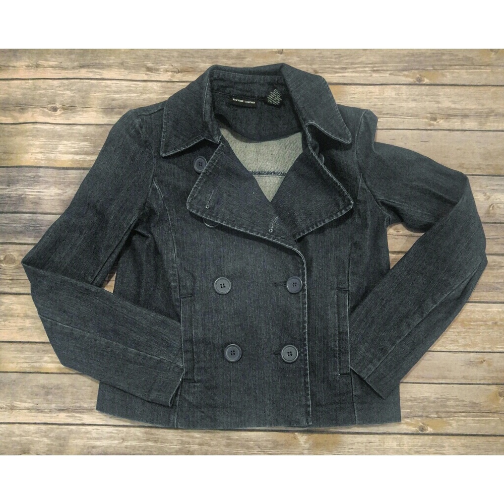 New York & Company denim blazer XS